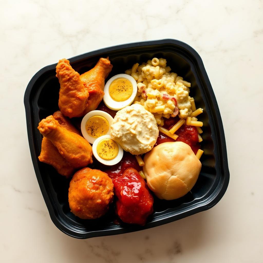 Baby shower plate packed in a container